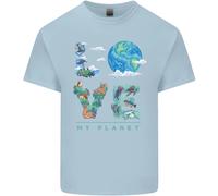Love My Planet Climate Change Ambiente T-Shirt Ragazzi Ragazze