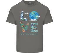 Love My Planet Climate Change Ambiente T-Shirt Ragazzi Ragazze