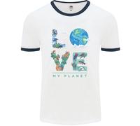 Love My Planet Climate Change Ambiente Uomo Ringer