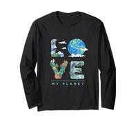 Love My Planet/Earth Day Ambiente, Cambiamento climatico Maglia a Manica