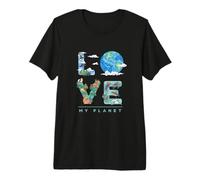 Love My Planet/Earth Day Ambiente, Cambiamento climatico Maglietta Premium