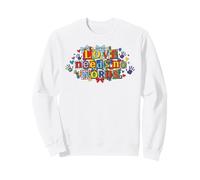 Love Needs No Words Autismo Consapevolezza Puzzle Art Felpa