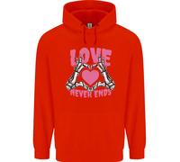 Love Never Ends Gothic Valentine's Day Uomo Felpa