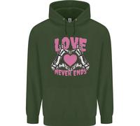 Love Never Ends Gothic Valentine's Day Uomo Felpa