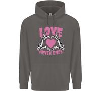 Love Never Ends Gothic Valentine's Day Uomo Felpa
