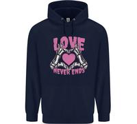 Love Never Ends Gothic Valentine's Day Uomo Felpa