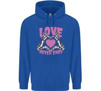 Love Never Ends Gothic Valentine's Day Uomo Felpa