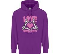 Love Never Ends Gothic Valentine's Day Uomo Felpa