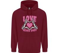 Love Never Ends Gothic Valentine's Day Uomo Felpa