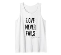 Love Never Fails 1 Corinzi 13:8 Versetto Bibbia Fede Canotta