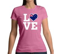 Love Nuova Zelanda Bandiera - Donna T-Shirt - Wellington NZ Paese All Blacks