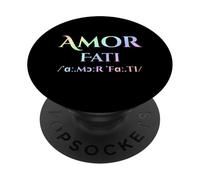 Love of Fate Filosofia Latina Stoica Pastello Arcobaleno PopSockets PopGrip Adesivo