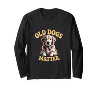 Love Old Dog Divertente Vecchi Cani Citazioni Vecchi Cani Matter Maglia a Manica