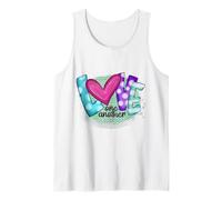 Love One Another 1 Giovanni 4:7 Scritture Bibbia Messaggio Opera d'Arte Canotta