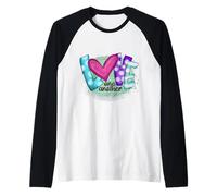 Love One Another 1 Giovanni 4:7 Scritture Bibbia Messaggio Opera d'Arte Maglia con Maniche Raglan