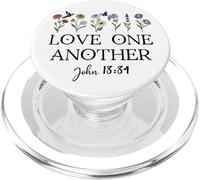 Love One Another Daisy Boho Christian Bible Verse John 13:34 PopSockets PopGrip per MagSafe