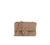 Pinko Love One Mini Borsa a spalla marrone chiaro, pelle, donna