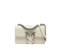 Pinko Love One Mini Borsa a spalla avorio, pelle, donna