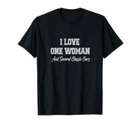Love One Woman & Diverse Auto Classiche Divertenti Maglietta