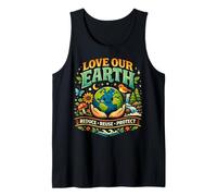 Love Our Earth Riduci Riutilizzo Proteggi Carino Eco Canotta