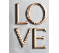 LOVE: Oversized Aesthetic Coffee Table Book for Display | Neutral Elegant Accent for Modern Interiors | 400 Dotted Numbered Pages