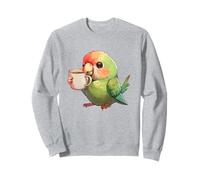 Love Pappagallo Donne Camicia Pappagallo caffè per Bambini e Ragazze Felpa