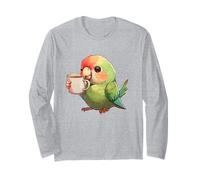 Love Pappagallo Donne Camicia Pappagallo caffè per Bambini e Ragazze Maglia a Manica