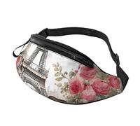 Love Paris Tower Coffee Wine Profumo Bicicletta Stampa Cuore Uomo e Donna Marsupio Leggero Accessorio da Viaggio per Escursionismo Ciclismo Corsa