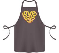 Love Parola Arte Forma Cuore contro la Guerra Hippy Cotone Grembiule 100%
