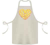 Love Parola Arte Forma Cuore contro la Guerra Hippy Cotone Grembiule 100%