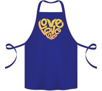 Love Parola Arte Forma Cuore contro la Guerra Hippy Cotone Grembiule 100%