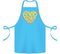 Love Parola Arte Forma Cuore contro la Guerra Hippy Cotone Grembiule 100%