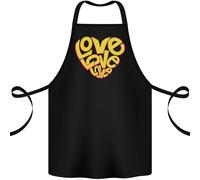 Love Parola Arte Forma Cuore contro la Guerra Hippy Cotone Grembiule 100%