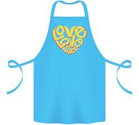 Love Parola Arte Forma Cuore contro la Guerra Hippy Cotone Grembiule 100%
