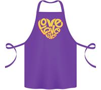 Love Parola Arte Forma Cuore contro la Guerra Hippy Cotone Grembiule 100%