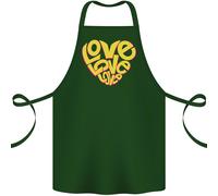 Love Parola Arte Forma Cuore contro la Guerra Hippy Cotone Grembiule 100%