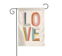 Love Pastel Rainbow Lettere Scandinavo Giardino Bandiera 30x45cm Verticale Double Sided Agriturismo Vacanze Esterno Decorazione Cortile
