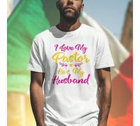 Love Pastor Husband Maglietta Uomo Divertente T Shirt Cotone Comoda Moda Casual Regalo Originale Idea Regalo Compleanno Anniversario Outfit Giornaliero Offerta Speciale Acquista Subito L,M,S,XL,XXL,XX
