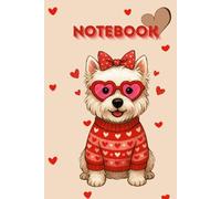 Love Paws Notebook: Cute Dog with Hearts - lined Journal, Diary and Planner for Dog Lovers