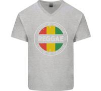 Love Peace Reggae Music Maglietta In Cotone A V Per Uomo