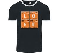 Love Periodic Table Chemistry G unny Uomo Ringer T-Shirt FotL