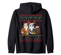 Love Persian Cats Happy Christmas Funny Brutto Natale Felpa con Cappuccio