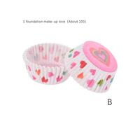 (Love pink matrix)Quality Paper Cupcake & Muffin Cases - 100Pcs Baking Cups