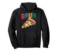 Love Pizza Fetta di Pizza Costume Building Block Mens Pizza Felpa con Cappuccio