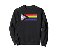 Love Pride LGBTQIA - Vernice con Bandiera Arcobaleno Felpa