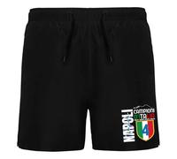 love print Costume Napoli Campione d'Italia 2024 5 IO C'ERO Forza Napoli (IT, Testo, S, Regular, Regular, Nero)