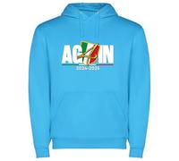 love print Felpa Napoli 2024/25 Idea Regalo Festa del papà - Unisex Cotone Felpato Colore Turchese/Nero 100% Cotone Again' (IT, Testo, S, Regular, Regular, Azzurro)