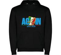 love print Felpa Napoli 2024/25 Idea Regalo Festa del papà - Unisex Cotone Felpato Colore Turchese/Nero 100% Cotone Again' (IT, Testo, M, Regular, Regular, Nero)