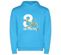 love print Felpa Napoli 2024/25 Idea Regalo Festa del papà - Unisex Cotone Felpato Colore Turchese/Nero 100% Cotone MCFRATM (IT, Testo, XL, Regular, Regular, Azzurro)