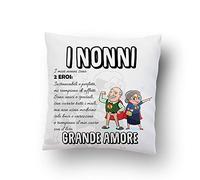 love print Festa Dei NonnI Cuscino (COMPRESO IMBOTTITURA) Dedica ai NONNI